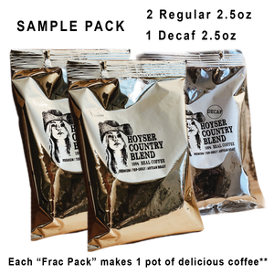 Sample Pack - 2 Regular & 1 Decaf Taste Testing packages